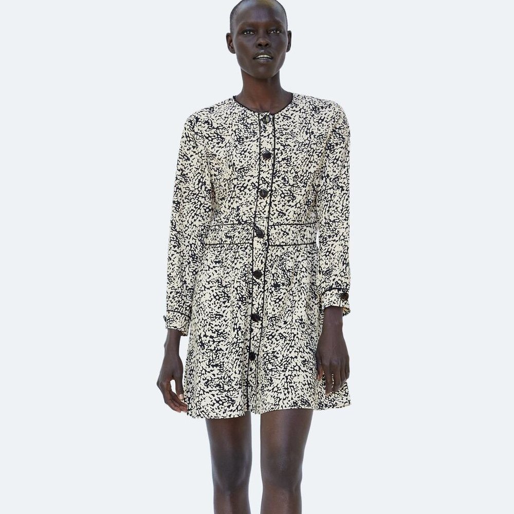 ZARA Basic A-line summer dress